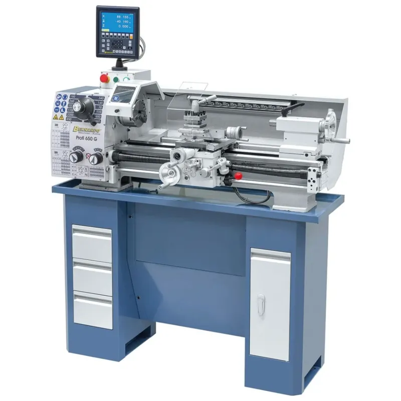 BERNARDO Leit- und Zugspindeldrehmaschine – Modell Profi 650 G / 400 V inkl. 2-Achs-Digitalanzeige ES-12 V