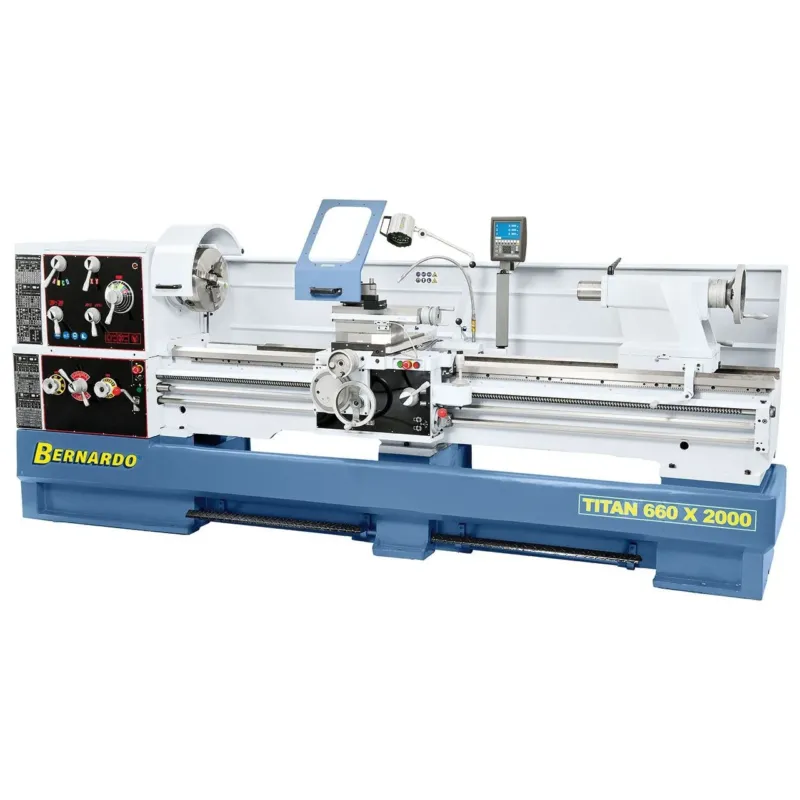 BERNARDO Universaldrehmaschine – Modell Titan 660 x 2000 inkl. 3-Achs-Digitalanzeige