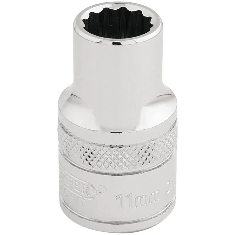 Draper Tools 1/2" - Stecknuss, Steckschlüssel 11mm, 12-seitig D33095