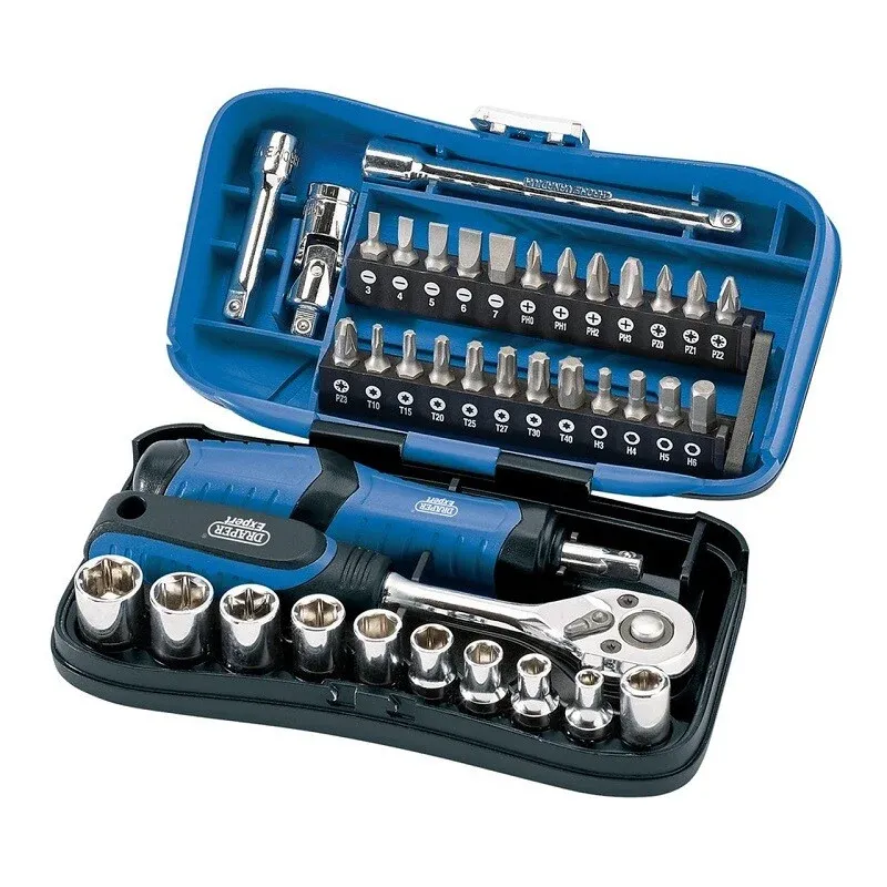 Draper Tools 1/4" Steckschlüsselsatz und Bitsatz, 39tlg D04713