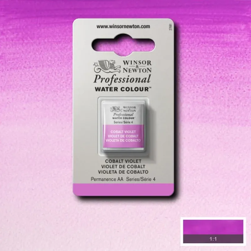 Professional Watercolour Series 4 Half Pan - Cobalt Violet