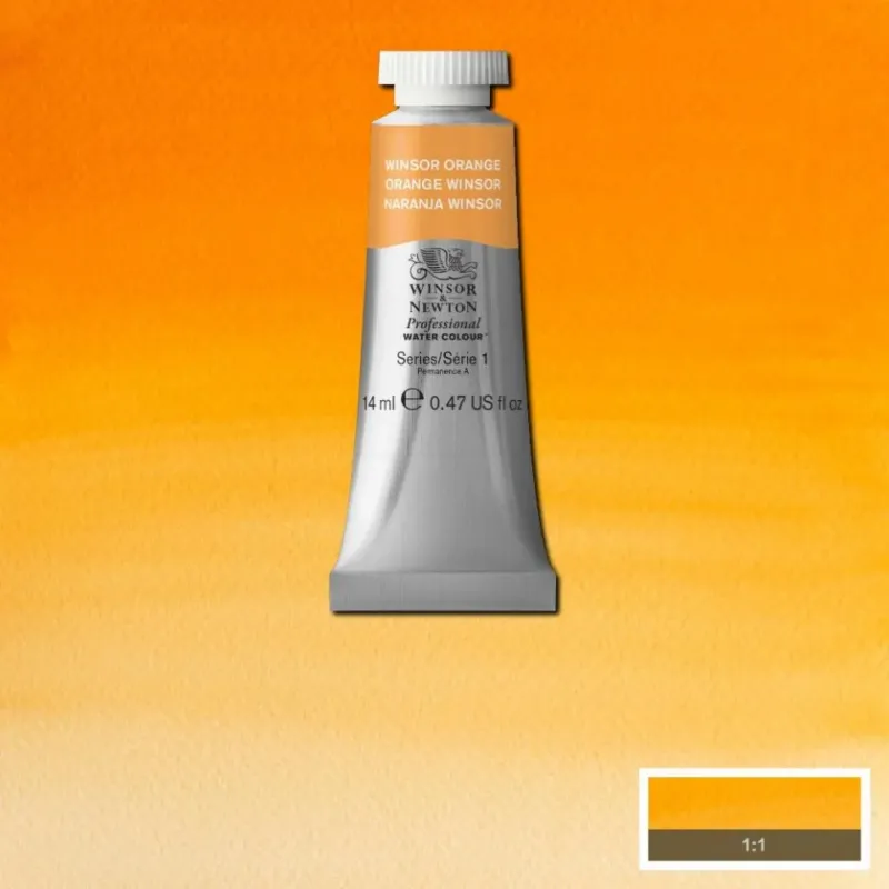 Winsor Orange 14ml - S1 Professional Watercolour