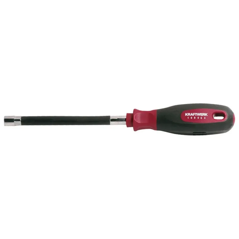 KRAFTWERK 6 mm PRO LINE ERGOKRAFT flexibler Schraubendrehergriff mit Innen Sechskant - KW-109060
