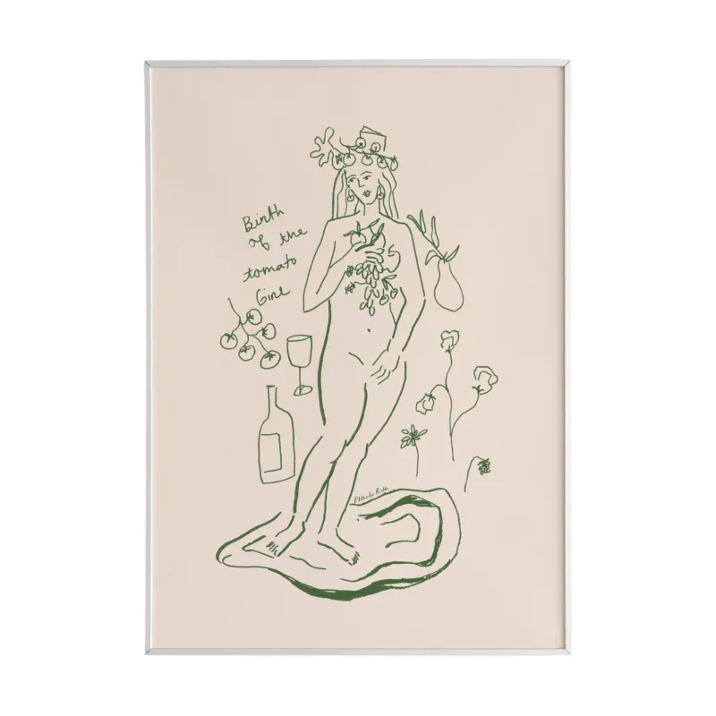 "Birth of the Tomato Girl" Art Print