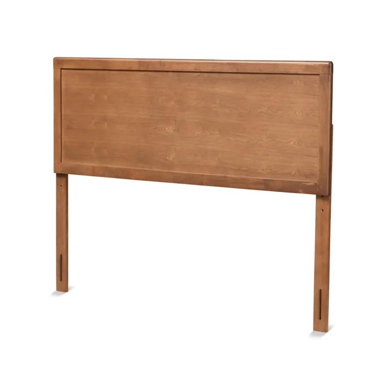 Baxton Studio Alan Modern and Contemporary Transitional Ash Walnut Finished Wood Full Size Headboard | Headboards | Modishstore