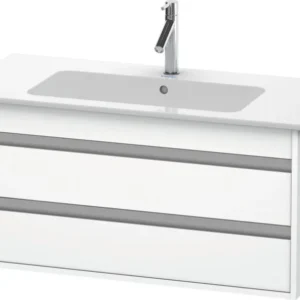 DURAVIT Ketho Waschtischunterbau 1000 mm mit 2 Schubkästen, Weiß Matt, wandhängend