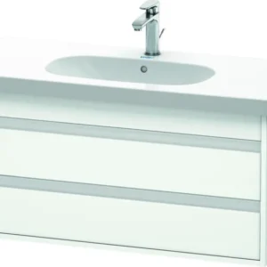 DURAVIT Ketho Waschtischunterbau 1000 mm wandhängend, 2 Schubkästen, weiß matt – für D-Code 034210