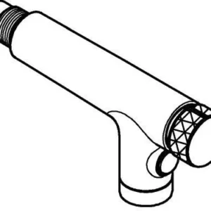 GROHE Spülbrause 48600 chrom – 2 Strahlarten, Außengewinde, Rückschlagklappe