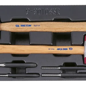 KING TONY Profi-Werkzeuge - Ummantelte Körner und Splinttreiber, Hammer-Modul-Set - 11 tlg. 990106SR