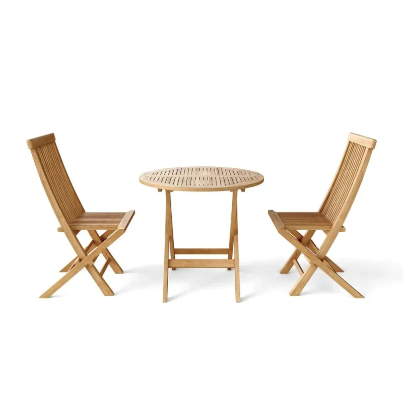 Windsor Classic 3-Pieces Bistro Set By Anderson Teak | Outdoor Dining Sets | Modishstore