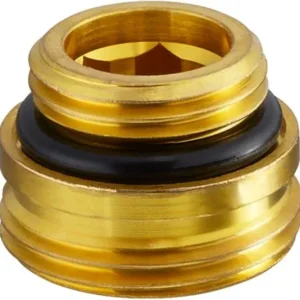 OVENTROP OV Einschraubstutzen 1/2" AG x 3/4" AG für Multiflex F – Messing, selbstdichtend, 10er-Set