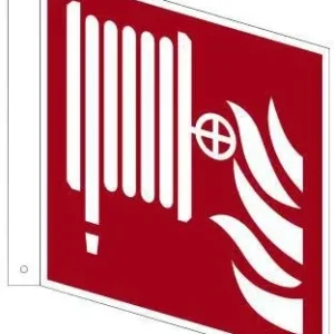 NEUTRALWARE Hinweisschild Löschschlauch ISO 7010/F002 200x200 mm Hart-PVC nachleuchtend