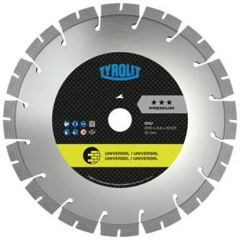 TYROLIT Diamanttrennscheibe DCU Premium 125 mm für universelle Baumaterialien