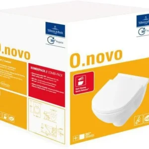 Villeroy & Boch O.novo Combi-Pack Wand-WC 360x560mm Weiß Alpin mit WC-Sitz