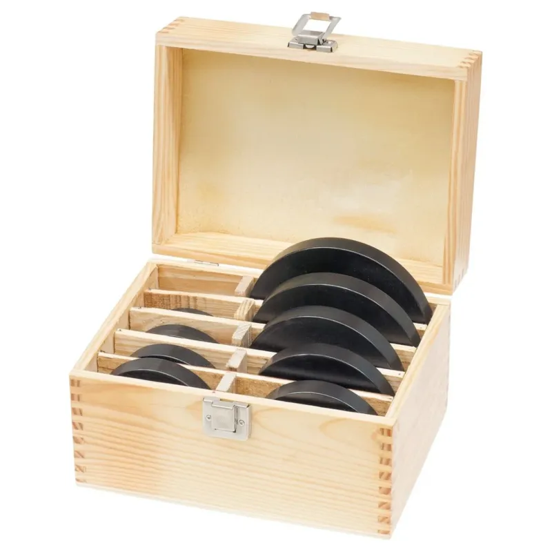BERNARDO Fräswerkzeuge Holz – Modell Anlaufringset 12-tlg. in Holzkassette