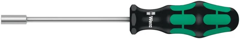 Wera Schraubendreher 395 Außen-6-kant SW11mm, Klingenlänge 125mm, Kraftform Griff, nicromattiert