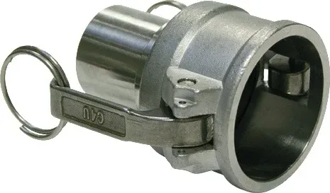 TEGUMA Hebelarmkupplung Kamlok Typ C Edelstahl 1.4408 3/4 Zoll mit Schlauchtülle 19 mm