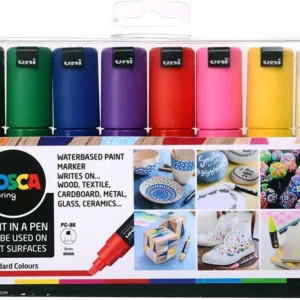 Posca PC-8K Marker Wallet Of 8 Standard Colours