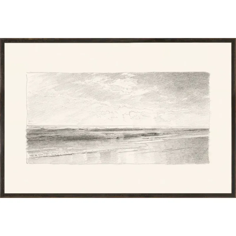 Richards – Folio, Graphite Seascape III – 1870