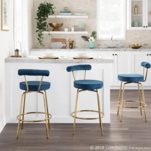 LumiSource Rhonda Counter Stool - Set of 2 | Modishstore | Counter Stools