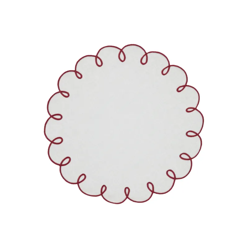 Placemat Lisboa, White with Green