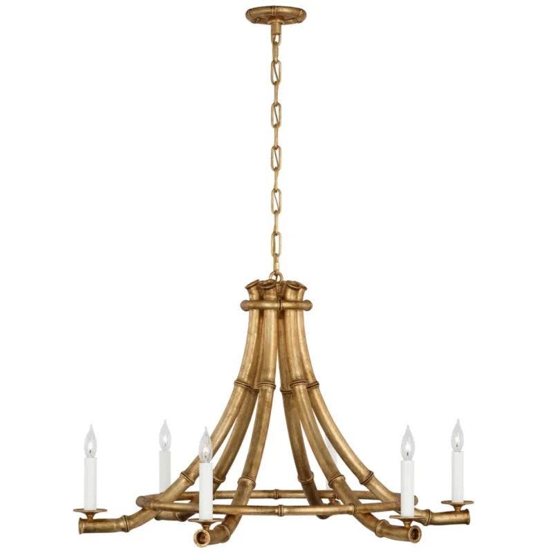 Alana 39" Chandelier | Gilded Plaster