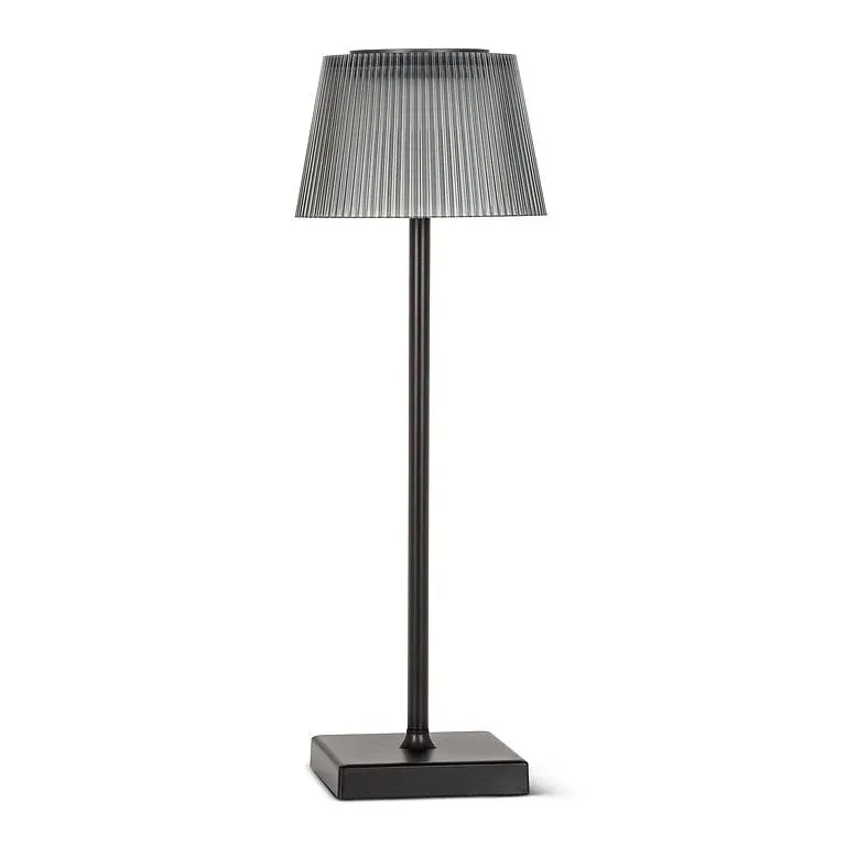 Fluted Shade LED Outdoor Table Lamp