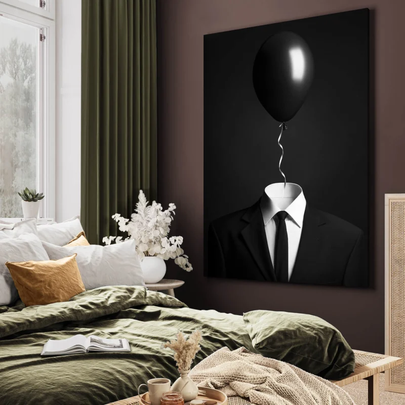 Ljuddämpande tavla - Black Balloon Suit