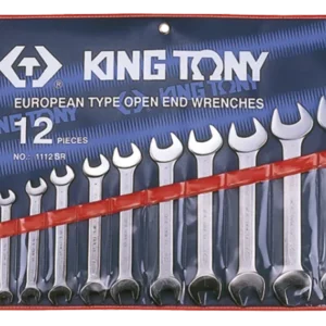 KING TONY Profi-Werkzeuge - Maulschlüssel-Set, Zoll - 12 tlg. 1112SR