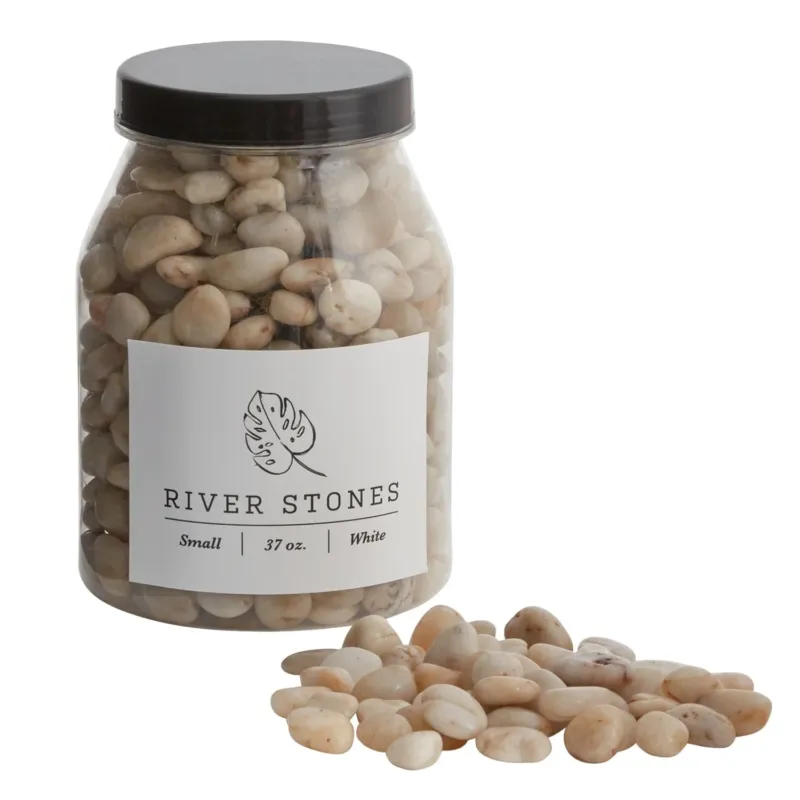River Small Stones Set Of 4 By Accent Decor | Minerals and Stones | Modishstore - 1