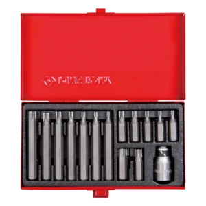 KING TONY Profi-Werkzeuge - 10 mm TORX® Bit-Set - 15 tlg. 1015PQ