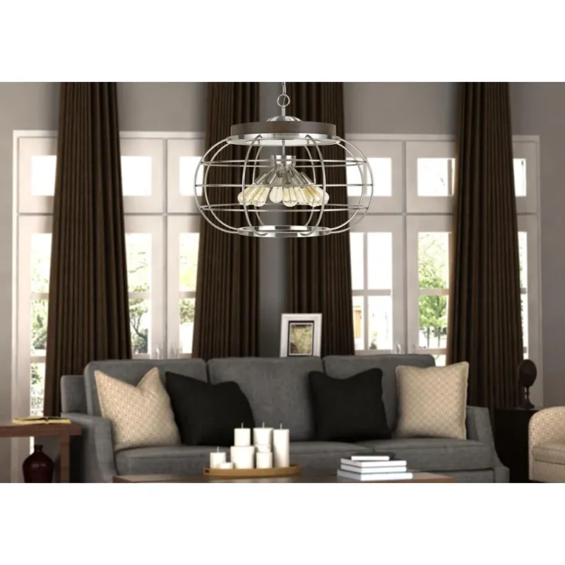 Liberty Metal Chandelier (Edison Bulbs Not Included), Fx37198 By Cal Lighting | Chandeliers | Moidshstore