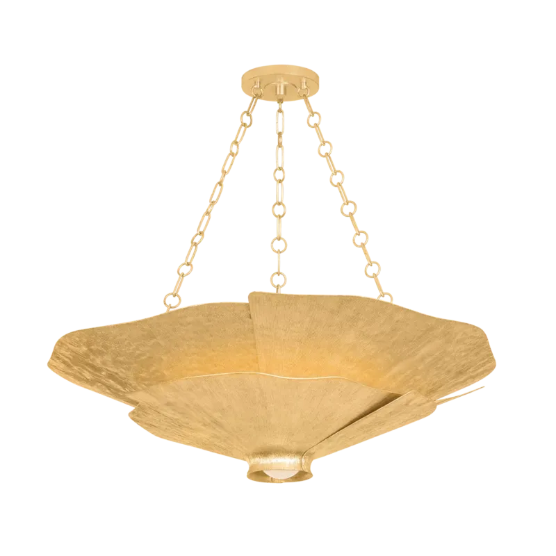 Spring Valley Chandelier | Vintage Gold Leaf