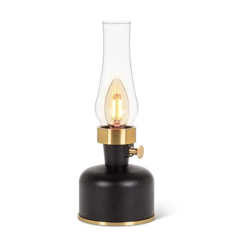 Kindred Cordless Chimney LED Lantern | Black