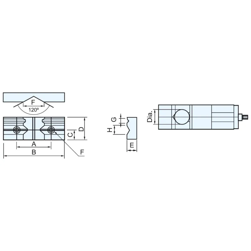 BERNARDO Backe für PHV / CHV – Modell Prismenbacke CJ 100 - 1 Stk.