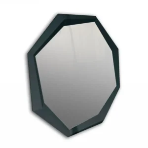 47" Black Crocodile Lacquer Mirror By Homeroots | Mirrors | Modishstore