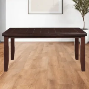 Dark Brown Solid Manufactured Wood Dining Table By Homeroots | Dining Tables | Modishstore - 1