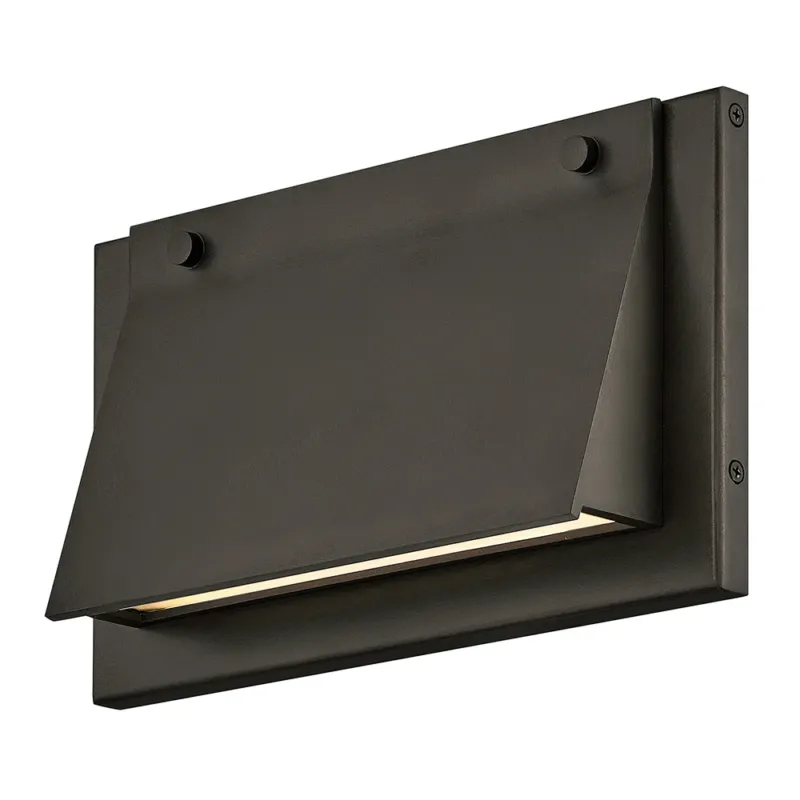 Fold 12" LED Exterior Wall Sconce | Black Oxide