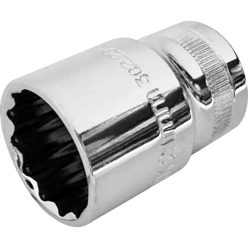 KRAFTWERK 38 mm 21 PRO LINE 1/2" Steckschlüsseleinsatz Aussen Doppel-Sechskant, 12-kant, lang, - KW-302.202.213