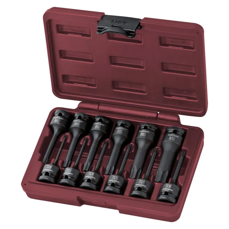 KRAFTWERK PRO LINE 1/2" TORX-Schlag-Steckschlüssel-Satz, lange Ausführung, 12-tlg - KW-3084