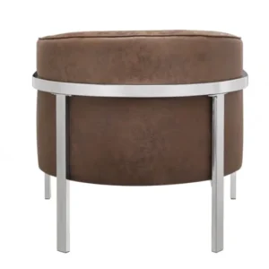 Brown Edgy Accent Chair By Homeroots | Accent Chairs | Modishstore