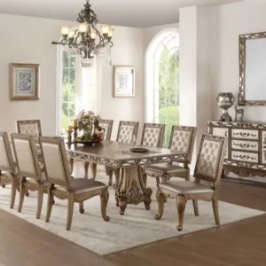 Antique Gold Dining Table By Homeroots | Dining Tables | Modishstore
