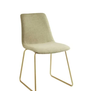 Light Green Fabric And Gold Accent Chair By Homeroots | Accent Chairs | Modishstore