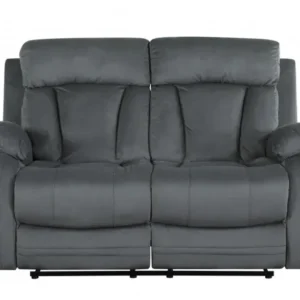 Two Piece Gray Microfiber Five Person Seating Set By Homeroots | Sofa Set | Modishstore