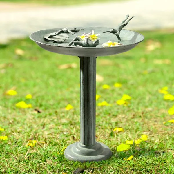 Frog Diver Trio Birdbath / Birdfeeder By SPI Home | Outdoor Decor | Modishstore