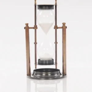 Brass Revolving Sandtimer By Homeroots | Sculptures | Modishstore