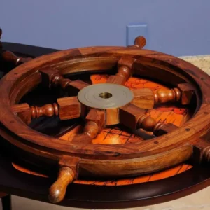 Ship Wheel By Homeroots - 364330 | Sculptures | Modishstore