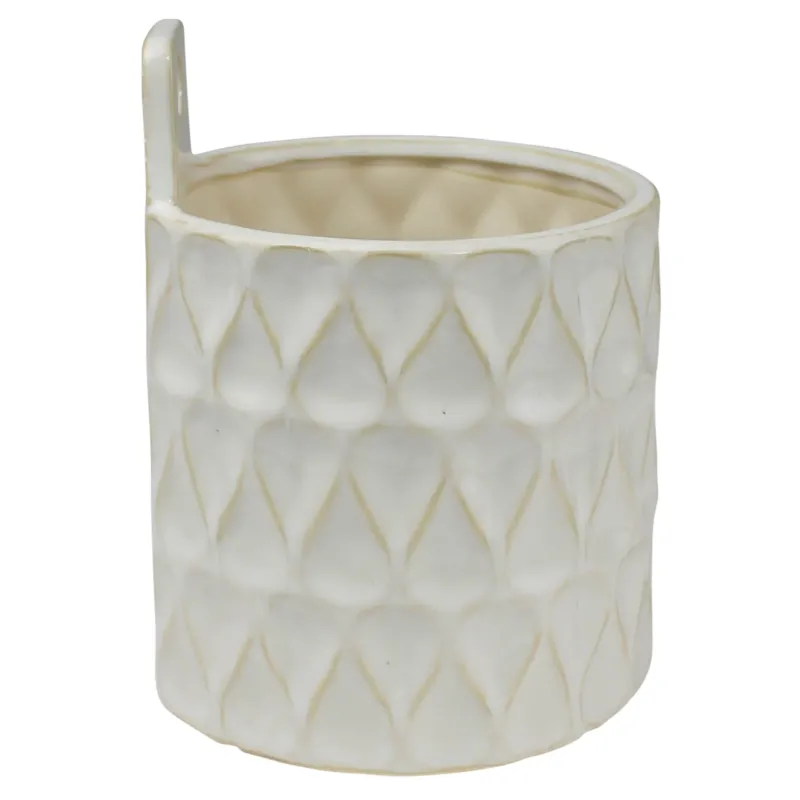 Elza Wall Planter, Ceramic - Small Set Of 4 By HomArt | Planters, Troughs & Cachepots | Modishstore
