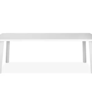 White Aluminum Dining Table By Homeroots | Dining Tables | Modishstore