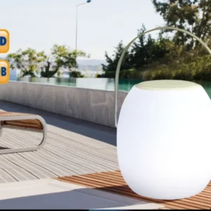 White Plastic Portable Speaker By Homeroots | Sculptures | Modishstore